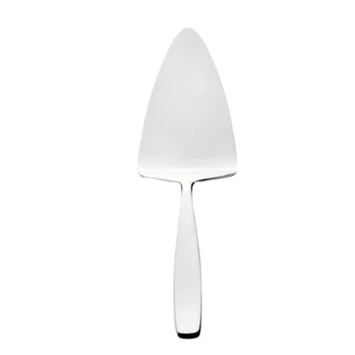Browne Modena 573163 stainless steel pie server with satin-polished triangular blade and tapered handle