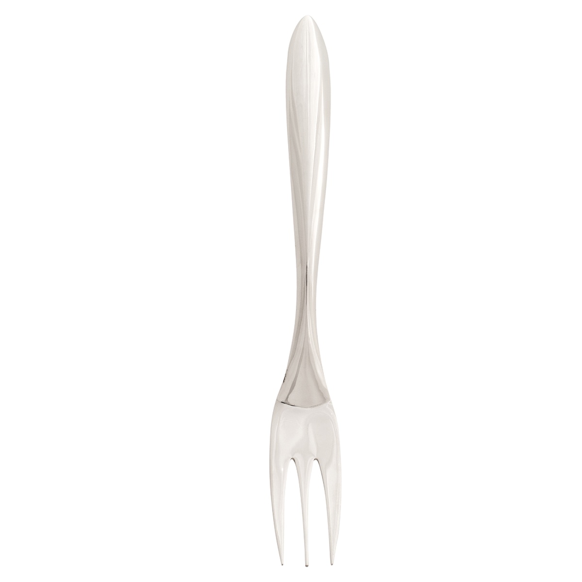 Browne Eclipse 10-inch serving fork with mirror-finish stainless steel and tapered hollow handle