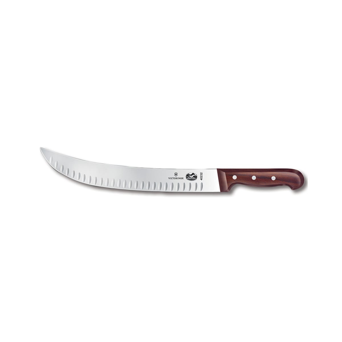Victorinox 12 inch Granton Edge Cimeter Knife with Rosewood Handle