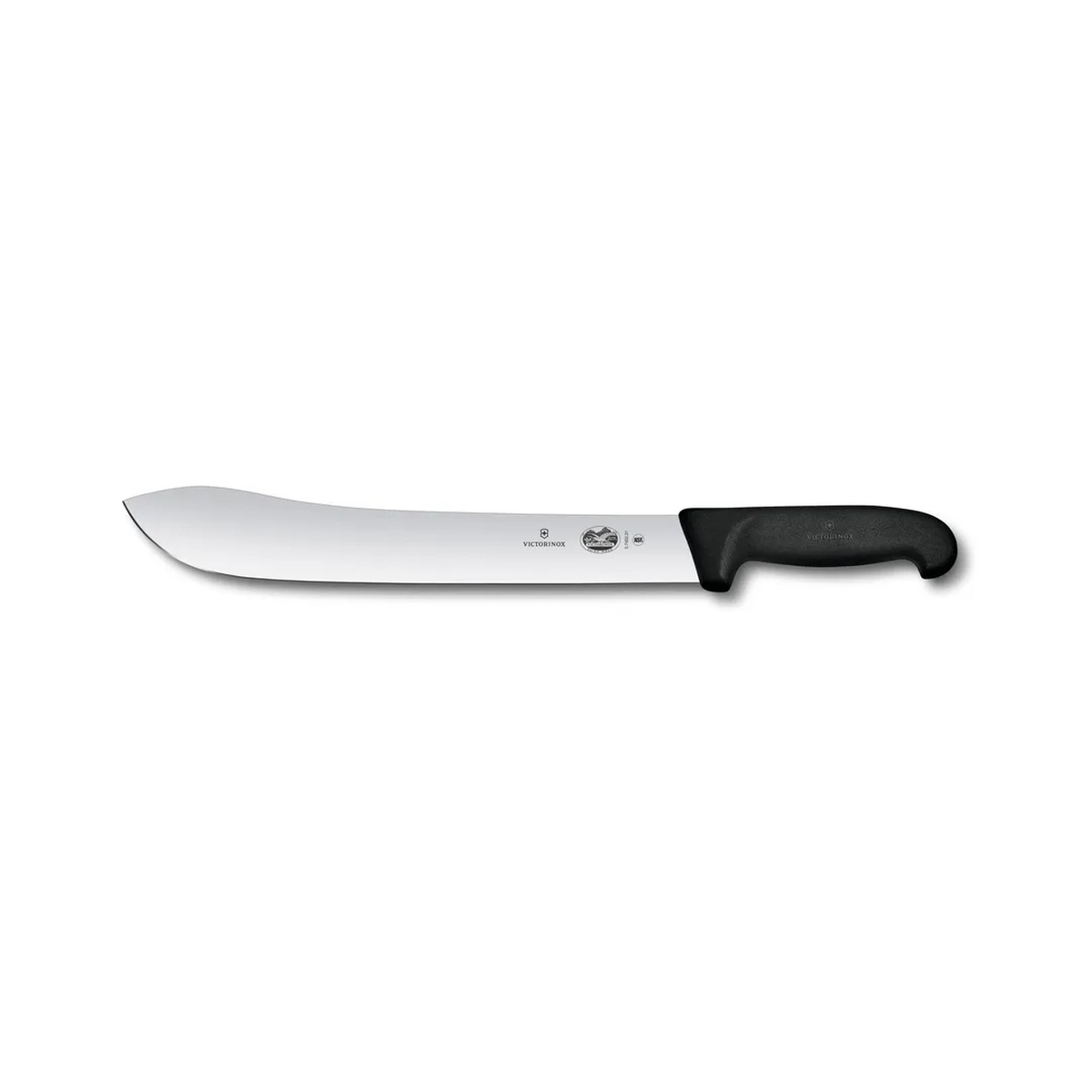 Victorinox 5.7403.31B 12-inch butcher knife with high-carbon stainless steel blade and black Fibrox handle