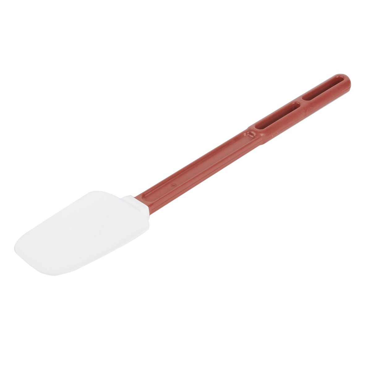 Vollrath 58126 High-Temperature SoftSpoon with red handle and white silicone blade