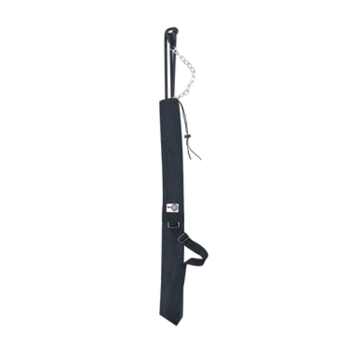 Lodge 5TP2 Dutch Oven Tripod in black carrying bag with shoulder strap and galvanized chain