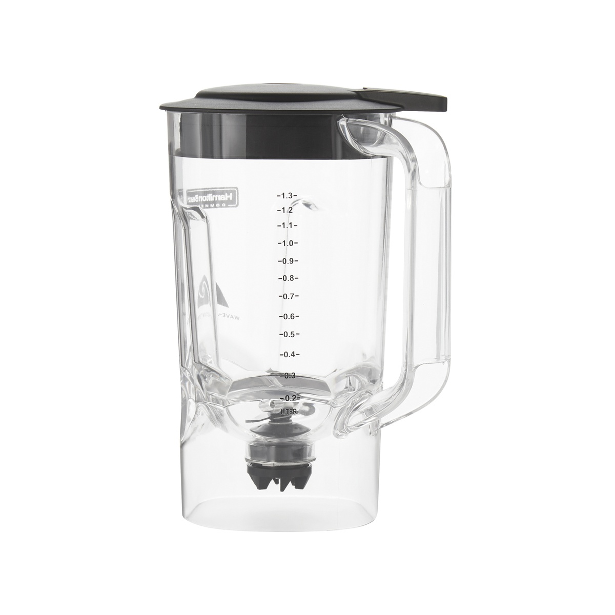Hamilton Beach clear polycarbonate blender container with lid and handle