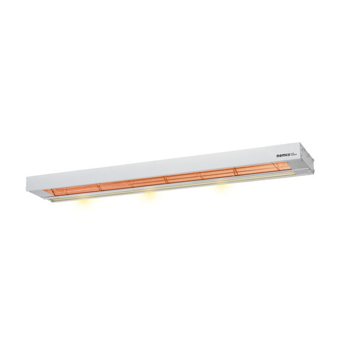 Nemco 6150-48 48-inch single element infrared strip heater with incandescent lights illuminated