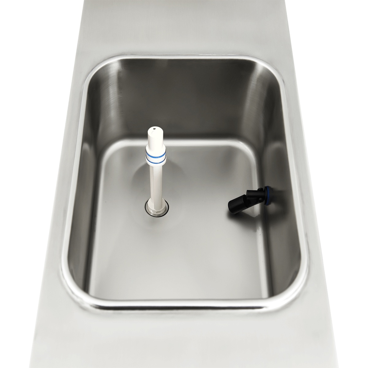 Refrigerated mix hopper interior on the Spaceman 6210-C