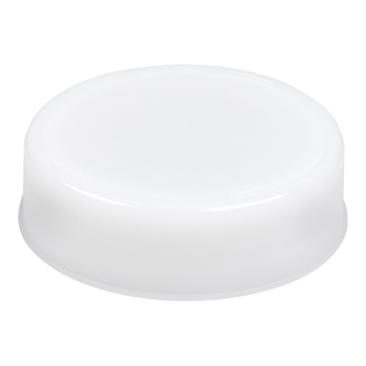TableCraft 63FCAP white polyethylene end cap for 63mm squeeze bottles