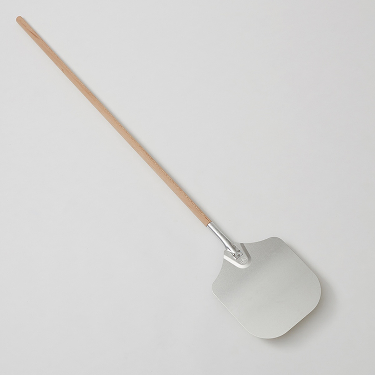 American Metalcraft 6412 aluminum pizza peel with 50-inch wood handle and rectangular 12x14 inch blade