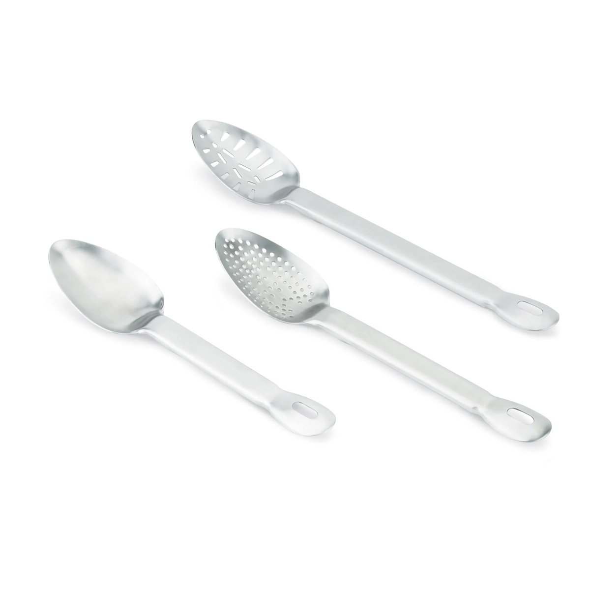 Vollrath Jacob's Pride Collection basting spoon variants including slotted, perforated, and solid styles