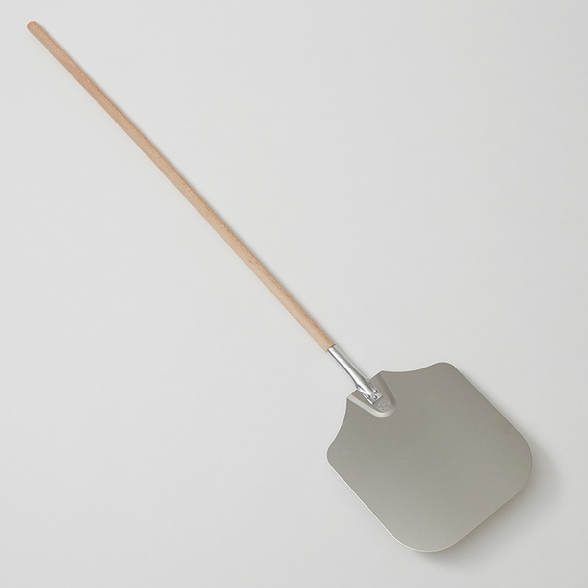 American Metalcraft 6614 aluminum pizza peel with long wood handle and rectangular blade