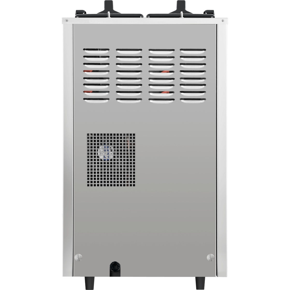 Rear view of the Spaceman 6695-CL frozen drink machine showing rear ventilation