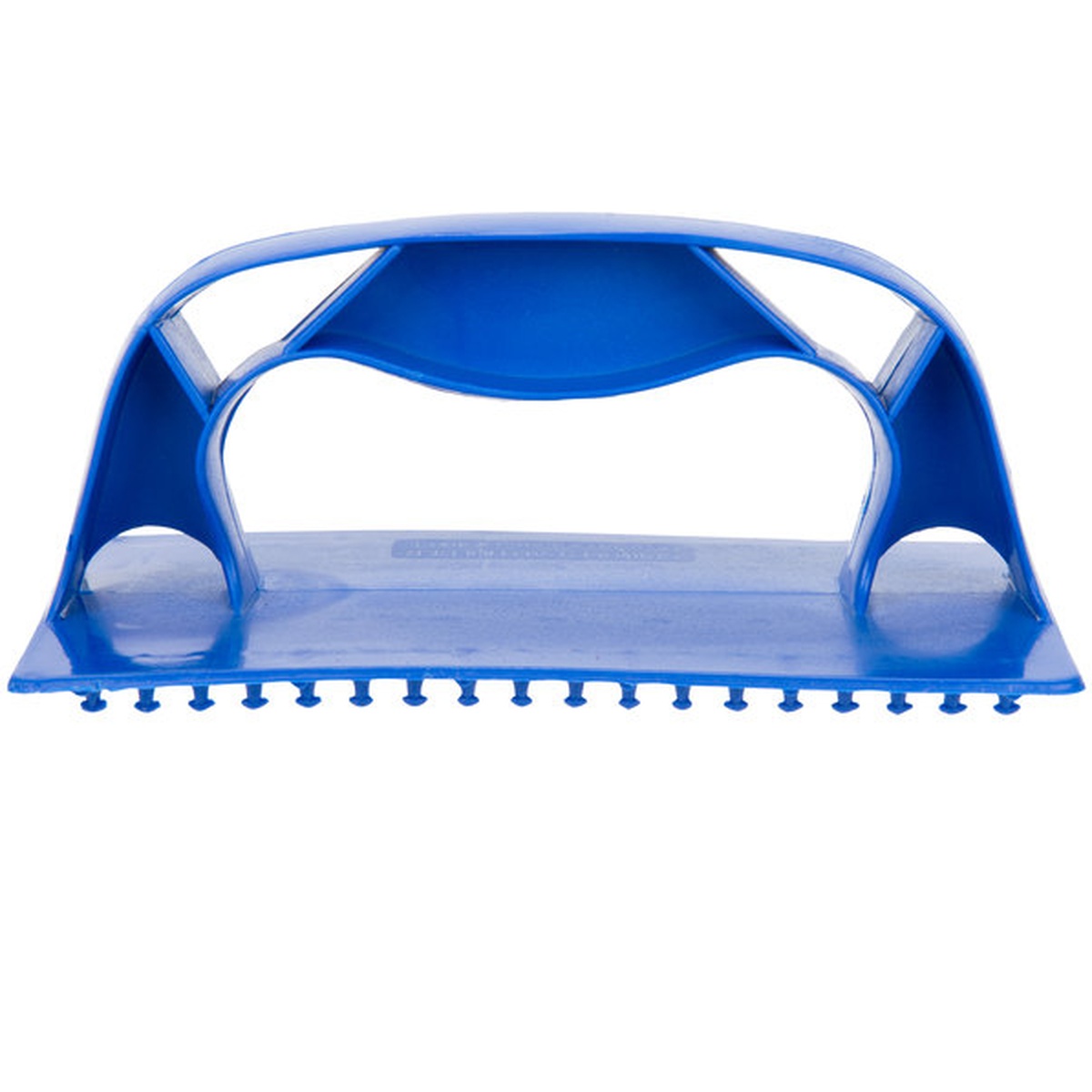 ACS Industries 676 blue high heat resistant plastic grill pad holder with ergonomic handle and gripping teeth