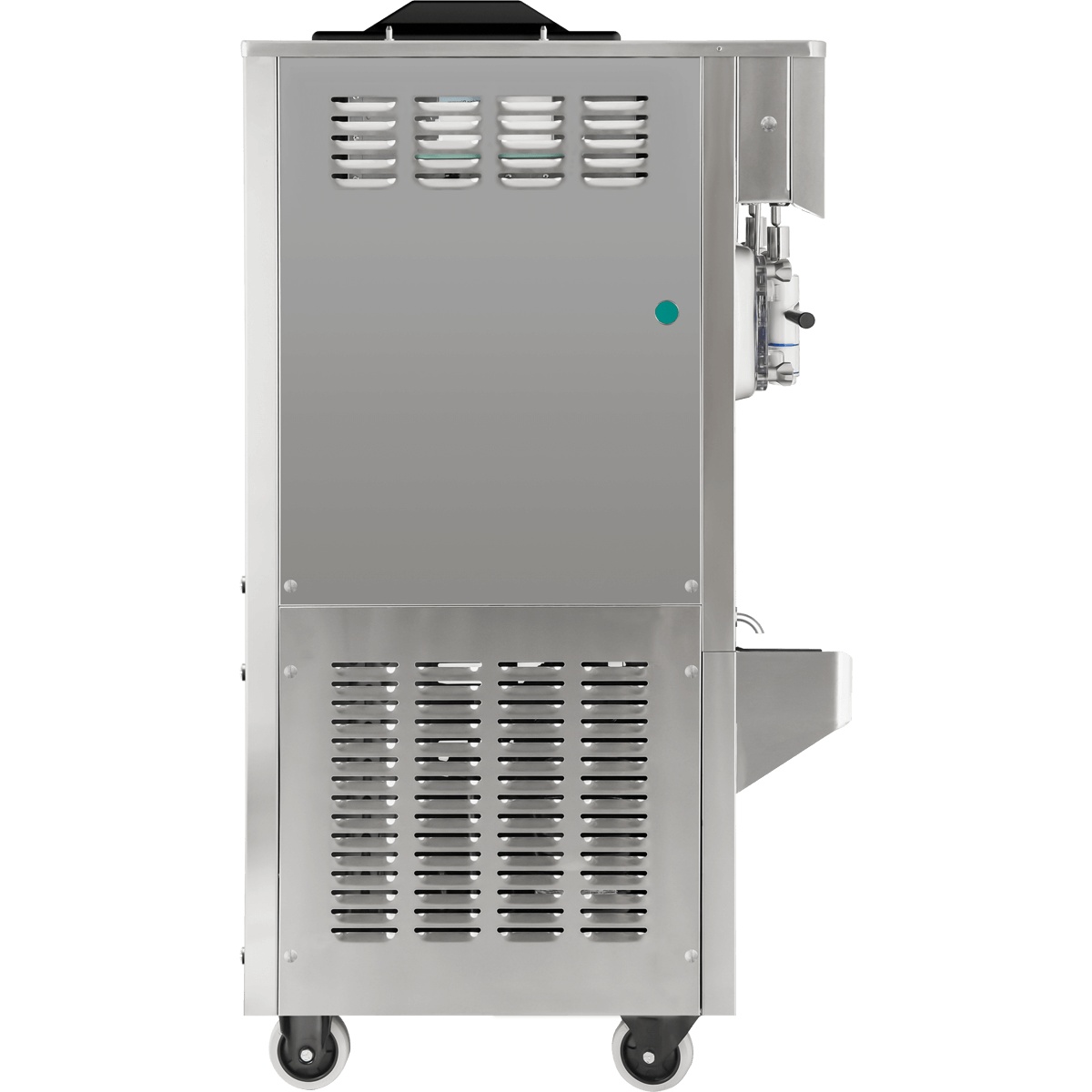 Alternate side view of the Spaceman 6795-CL floor model frozen drink machine