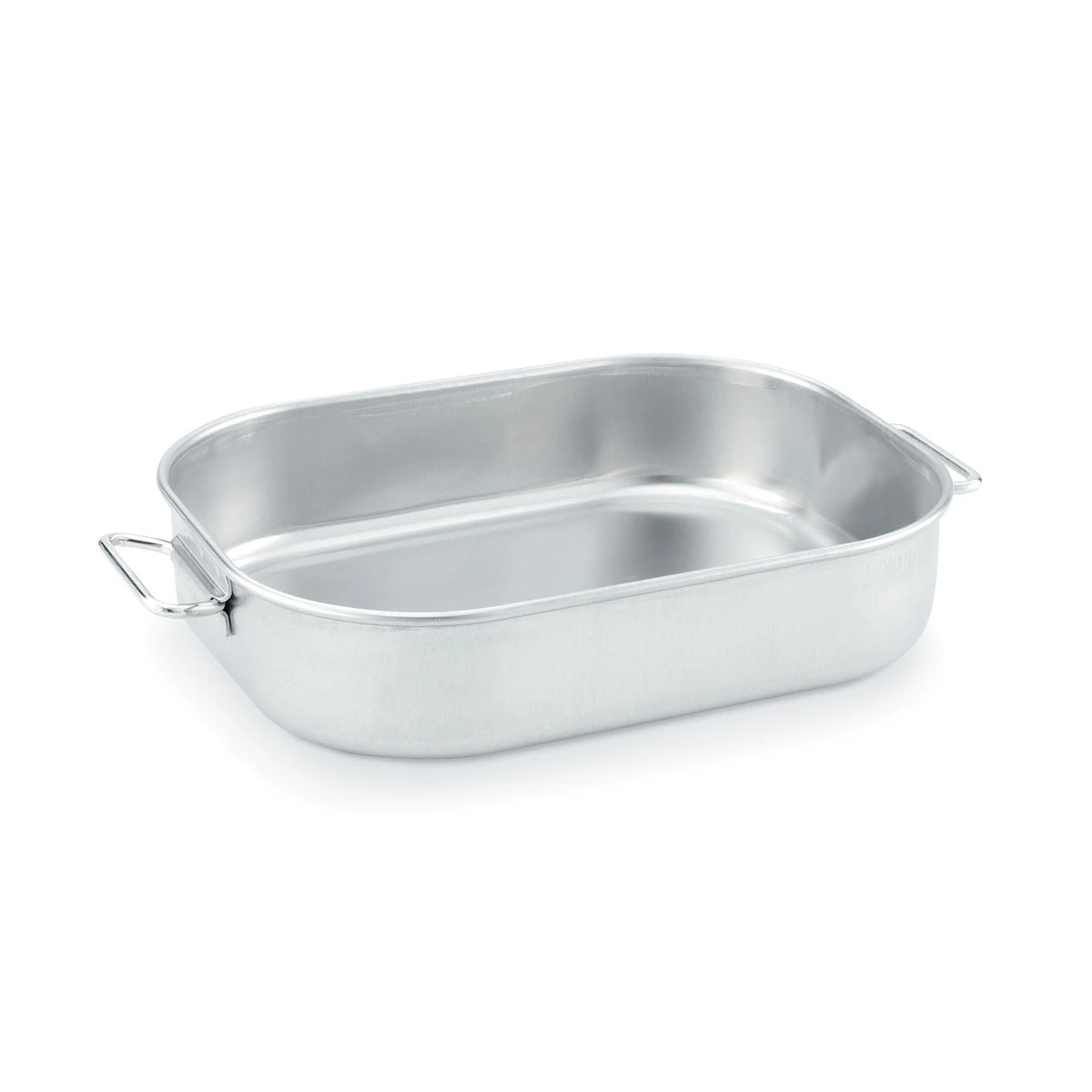Vollrath Wear-Ever 68251 11.125 qt. aluminum bake and roast pan with drop handles, natural finish