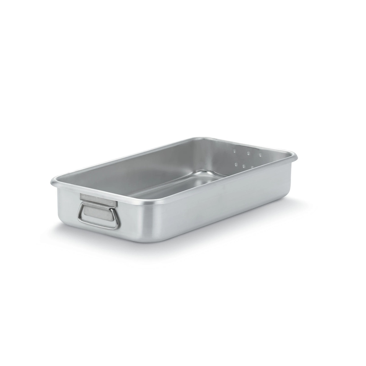 Vollrath 68366 Wear-Ever 11.25-quart aluminum roast top pan with loop handles and beadless rim