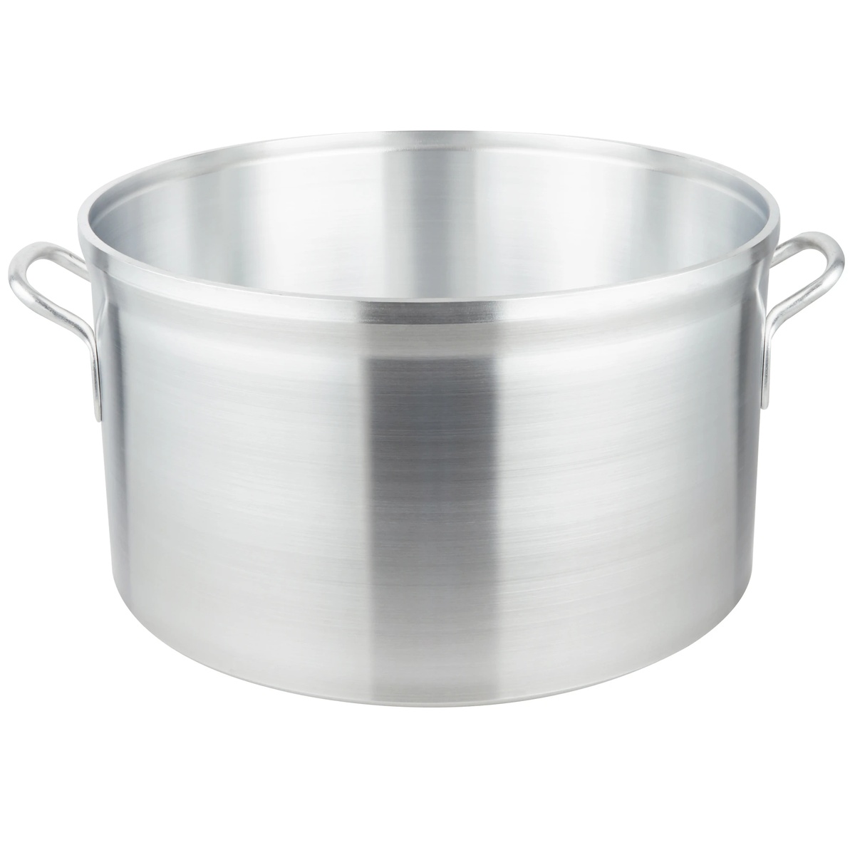 Vollrath 68444 44-quart heavy-duty aluminum sauce pot with dual welded loop handles and natural finish