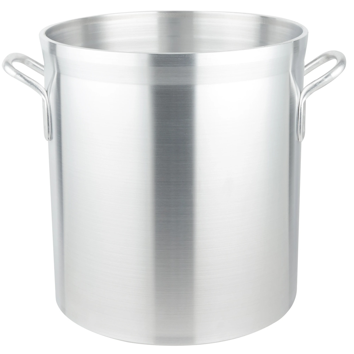 Vollrath Wear-Ever Classic Select 32-quart heavy-duty aluminum stockpot with welded loop handles and natural satin finish