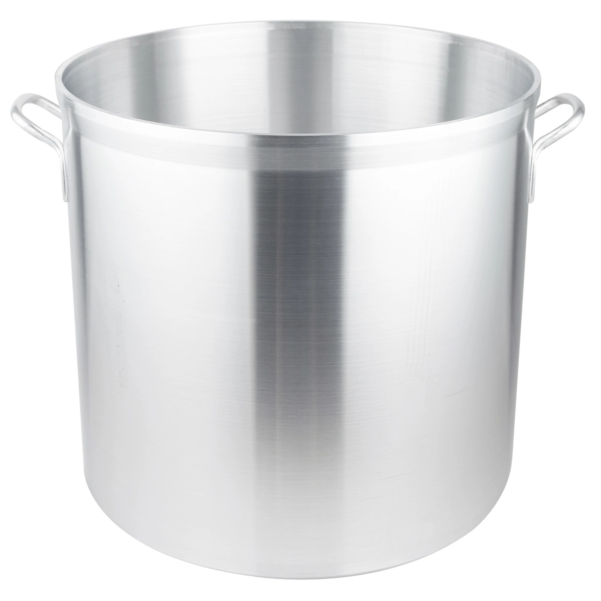Vollrath 68690 100-quart heavy-duty aluminum stock pot with welded handles and natural finish