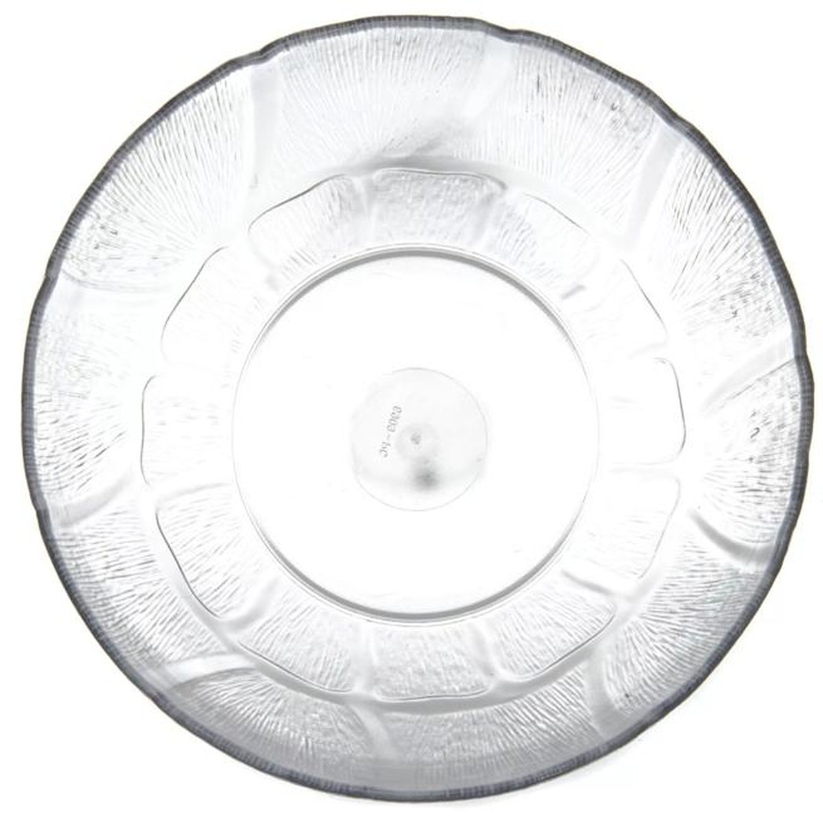 Carlisle Petal Mist bowl viewed from above, showing smooth interior and full petal pattern