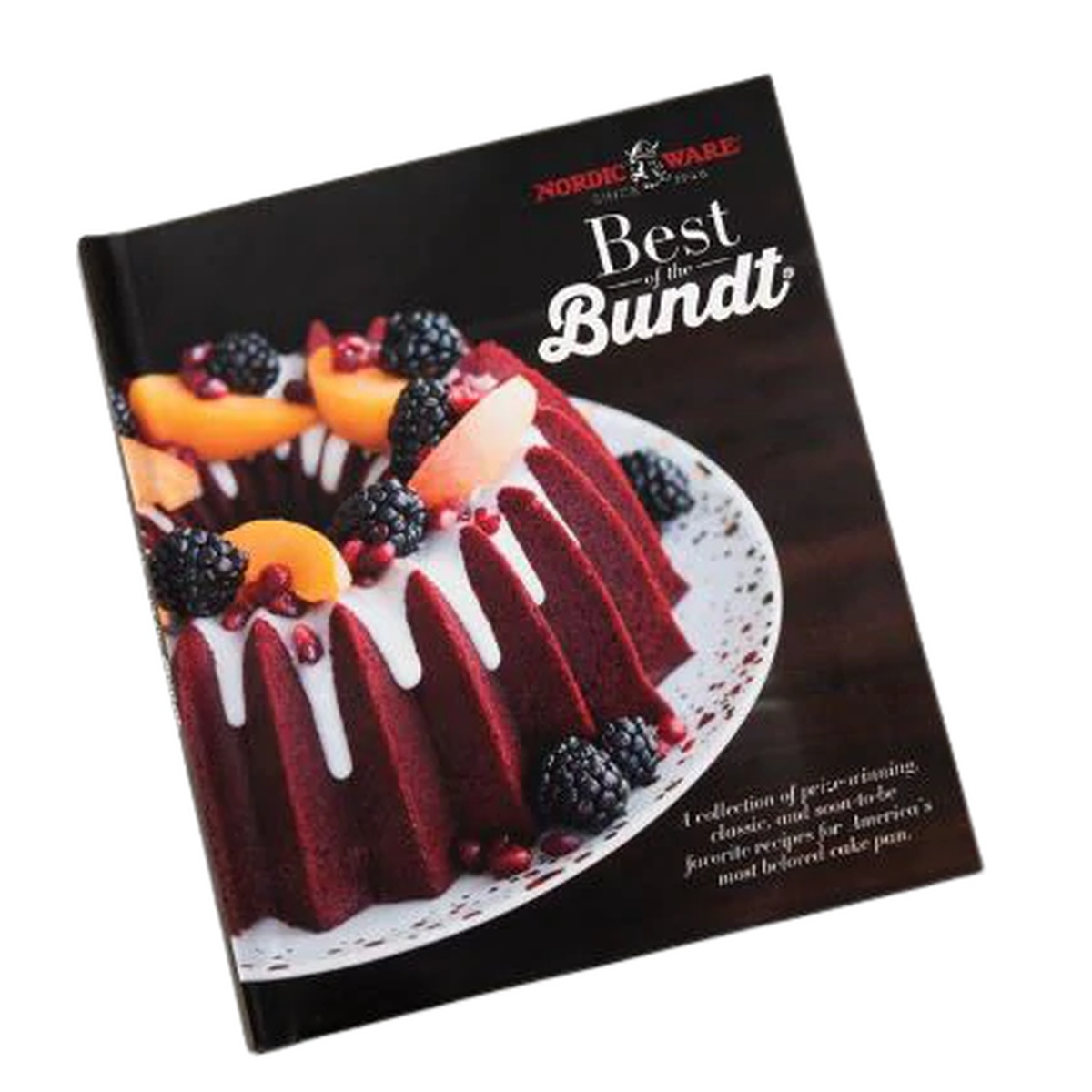 Nordic Ware Best of the Bundt hardcover recipe book with decorative Bundt cake on cover