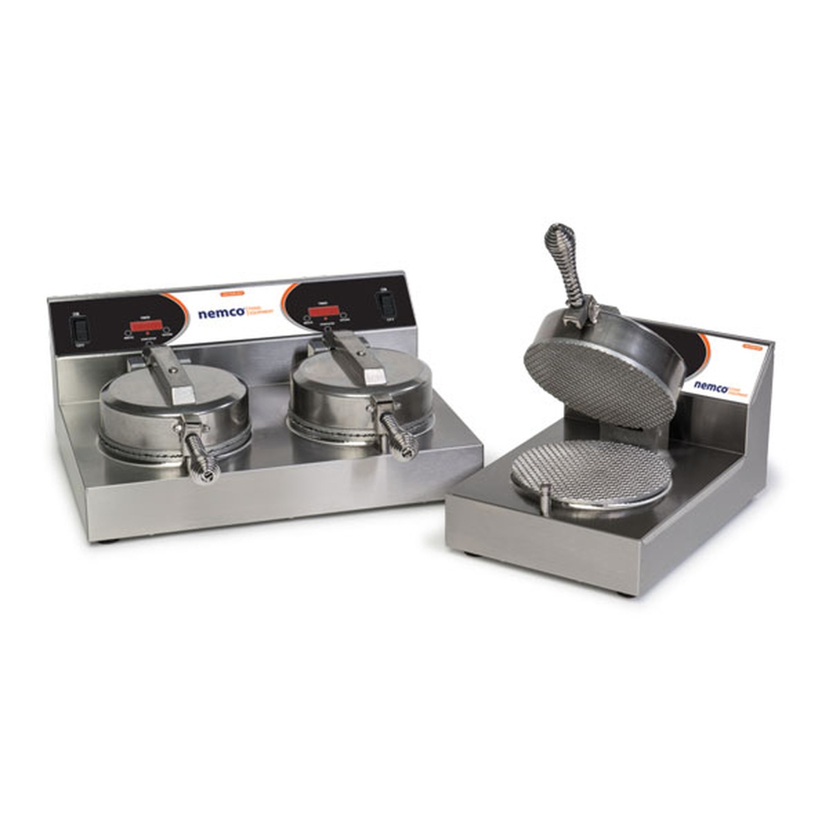 Nemco 7030A single grid waffle cone baker with digital controls