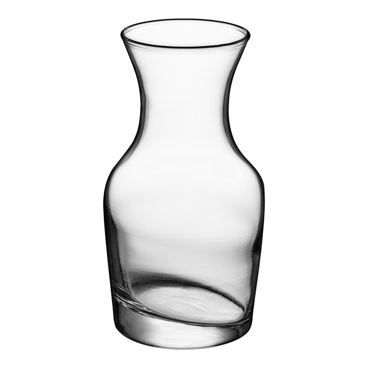 Libbey 735 6.5 oz clear glass carafe on white background