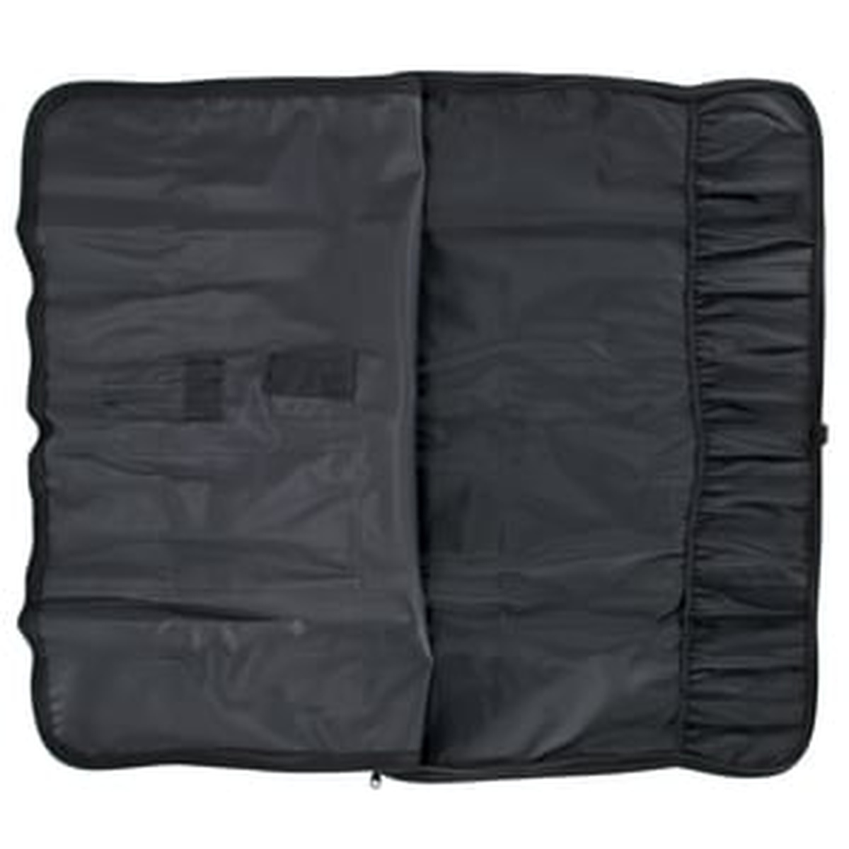 Knife roll fully opened showing water-resistant interior lining