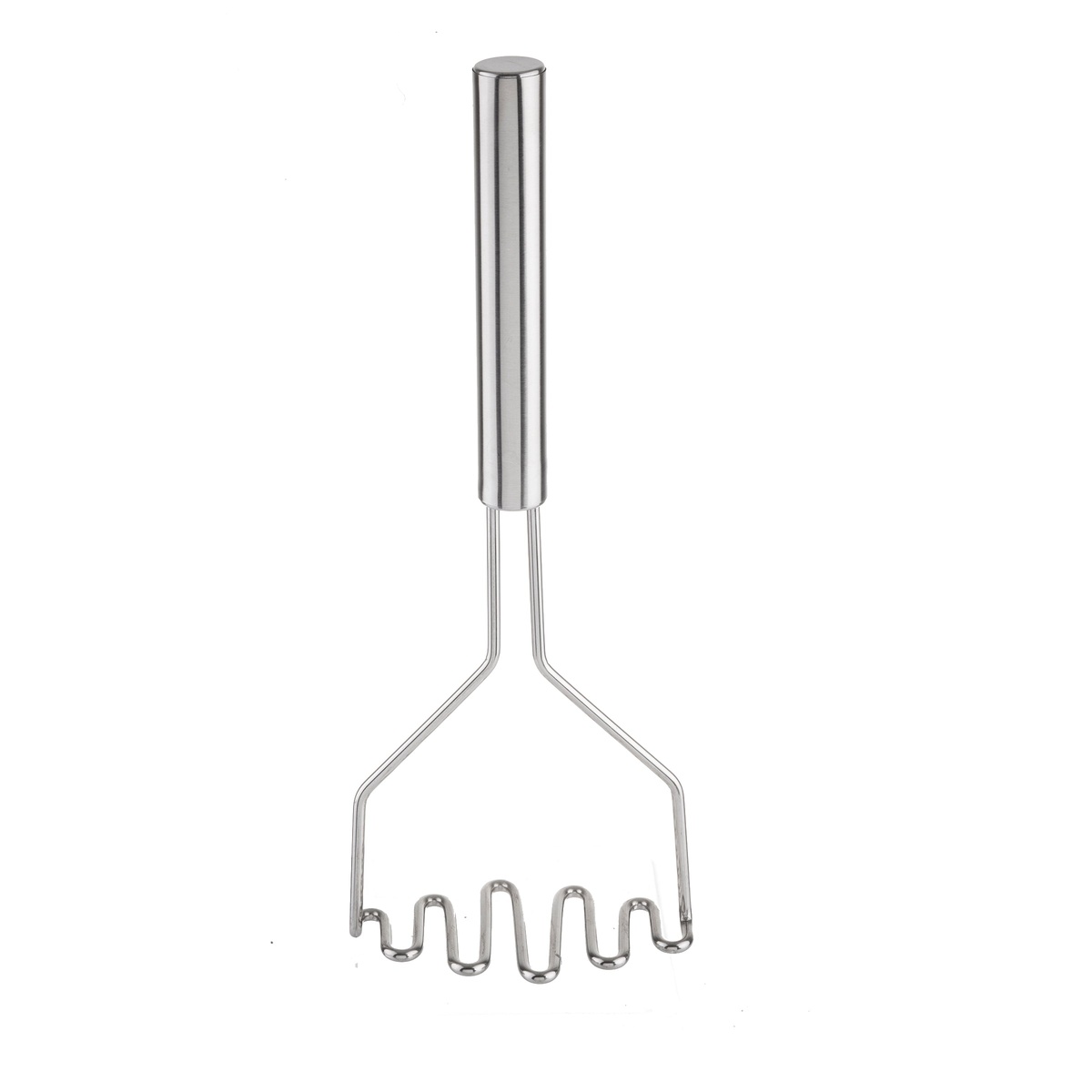 TableCraft 7412 Stainless Steel Potato Masher front view