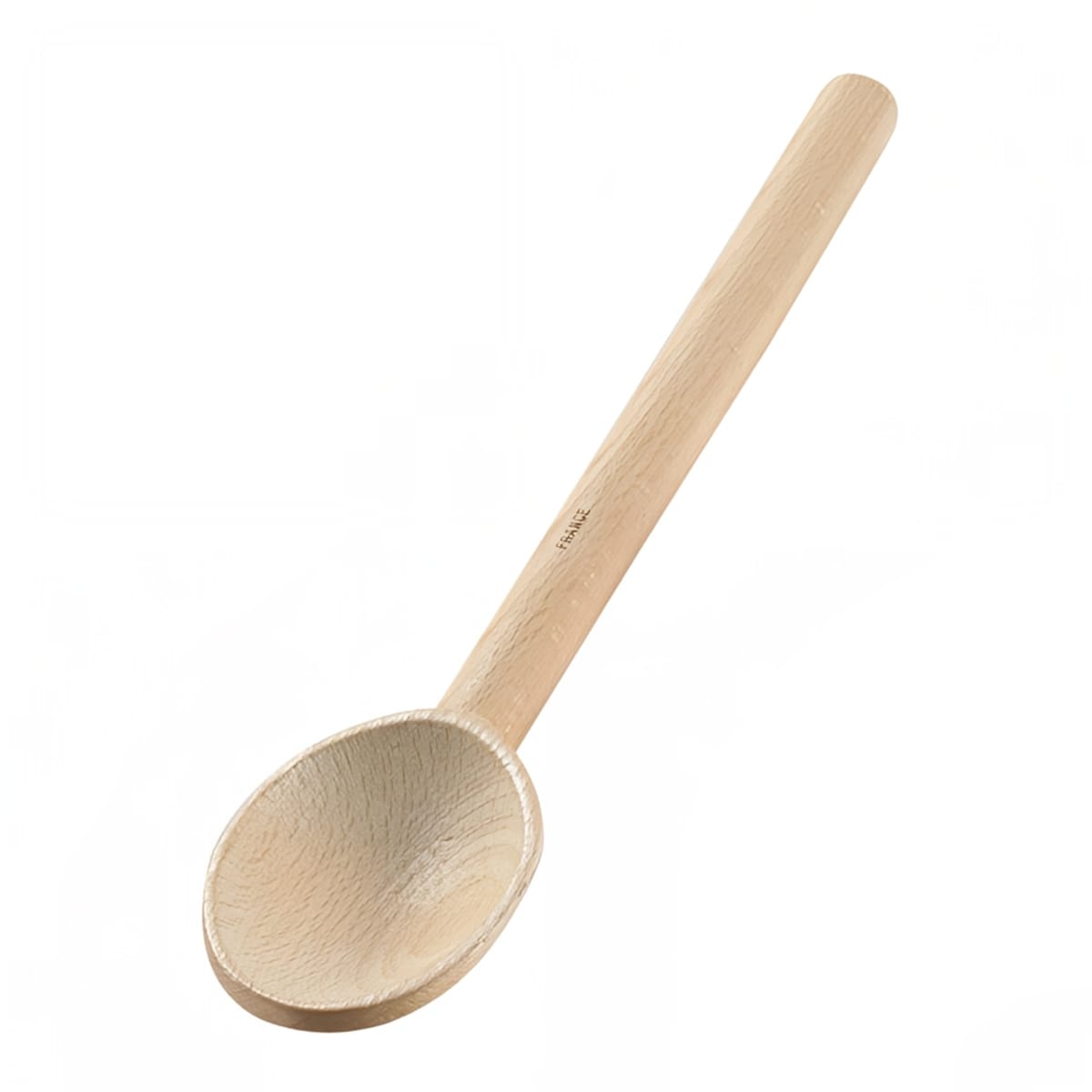 Browne USA Foodservice 744562 Alpine beechwood wood spoon, 12-inch length with rounded bowl and cylindrical handle