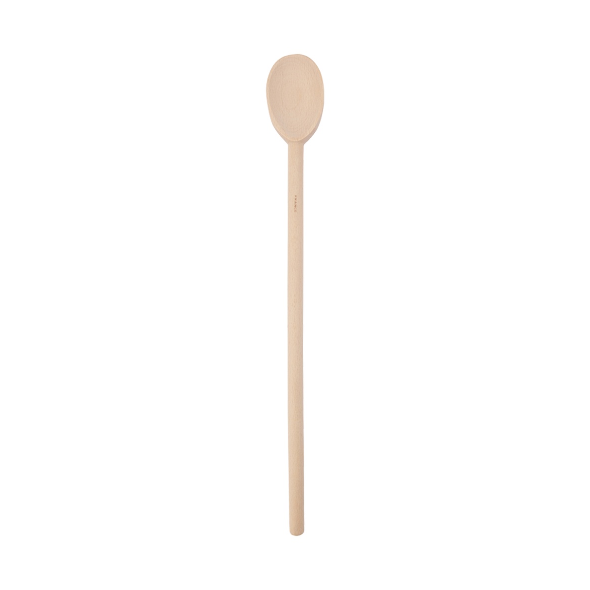 Browne USA 744566 Alpine Beechwood wooden spoon, 16 inches long with oval bowl head