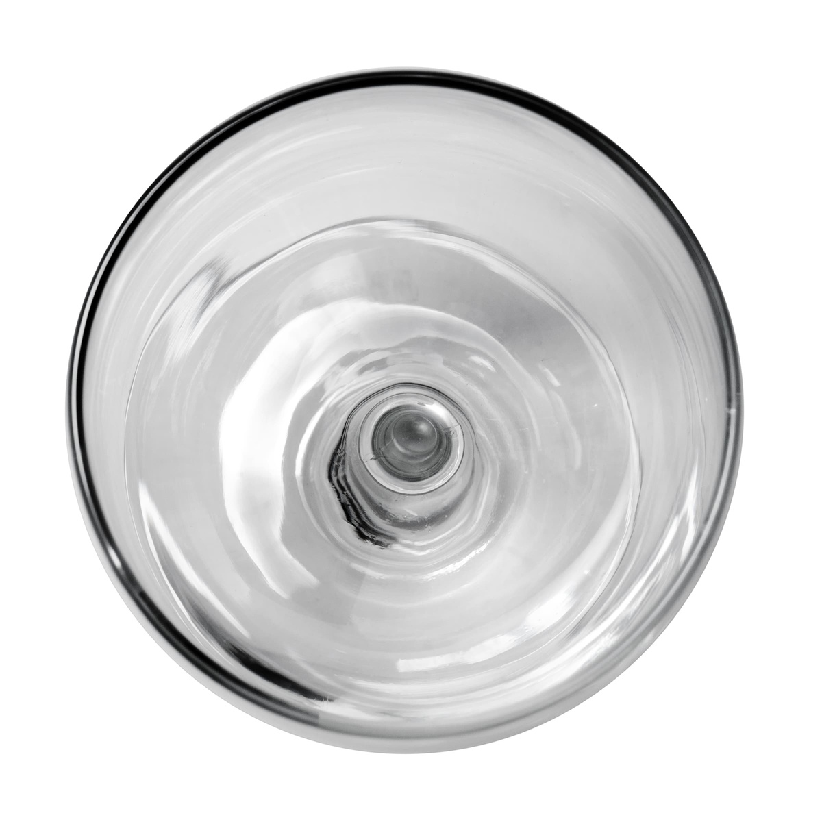 Top-down view looking into the bowl of the Libbey 7502 Vina wine glass, showing the wide circular opening