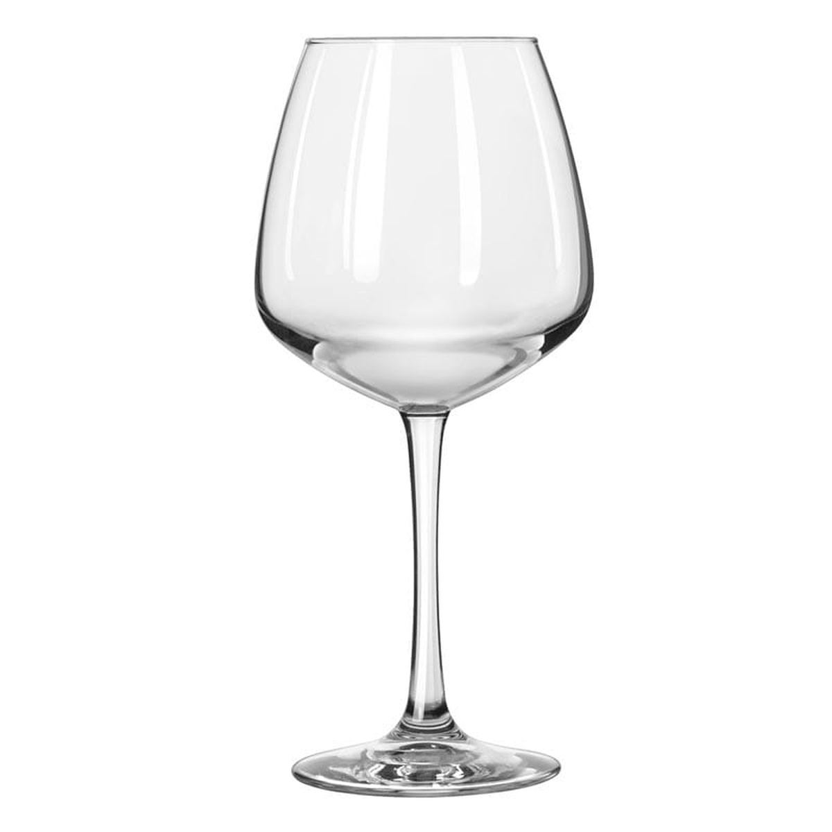 Libbey Vina 7515 empty diamond balloon wine glass showing full silhouette on white background
