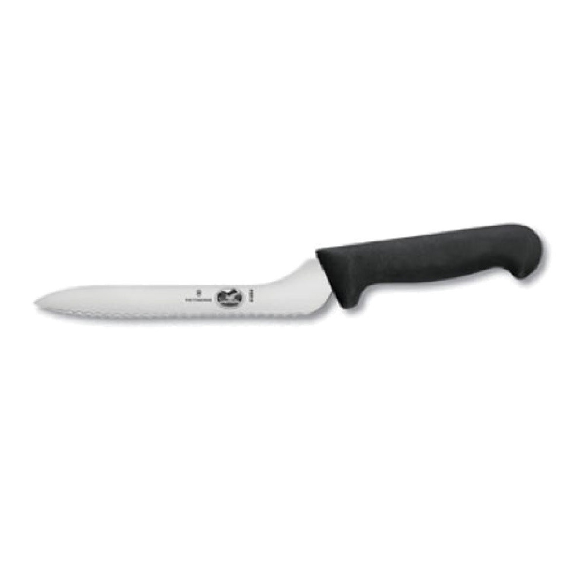 Victorinox 7.6058.16 Fibrox Pro 7-1/2 inch offset serrated bread knife with black handle