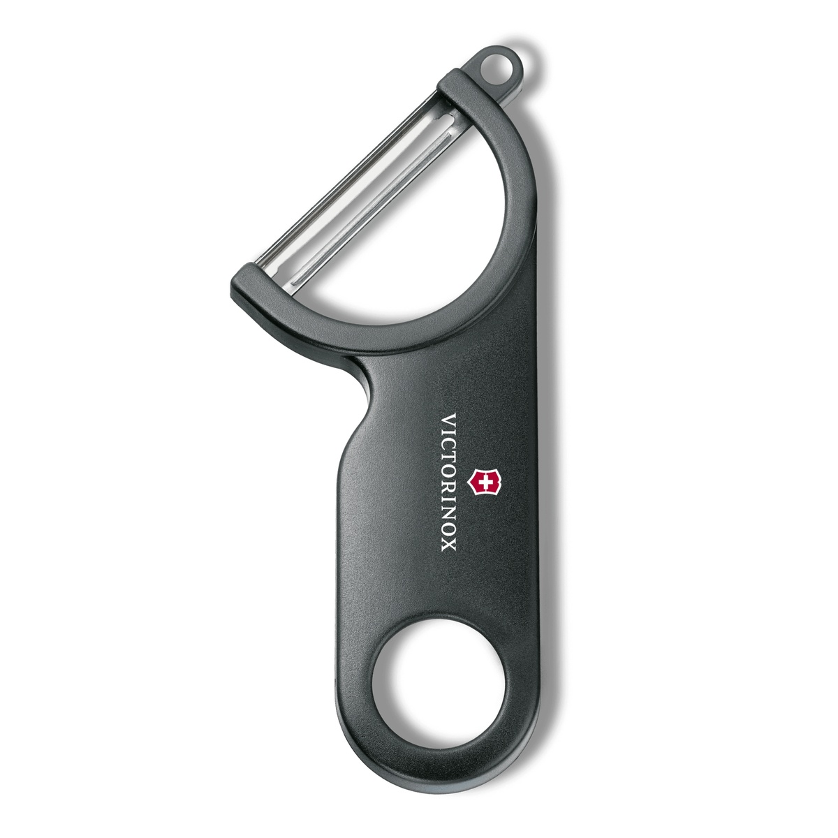 Victorinox 7.6073.3 black Y-shaped vegetable peeler with stainless steel blade and ABS handle