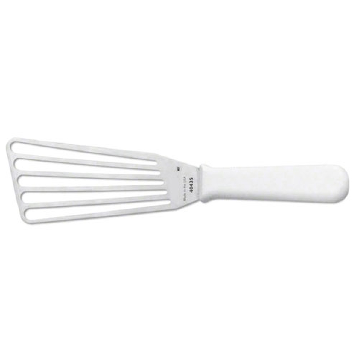 Victorinox 7.6259.13 slotted fish turner with white polypropylene handle and stainless steel slotted blade