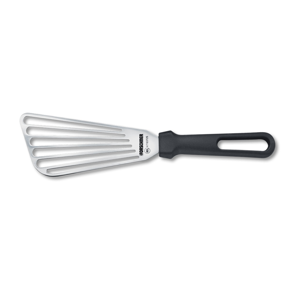 Victorinox BBQ Accessories Slotted Fish Turner with stainless steel slotted blade and black polypropylene handle