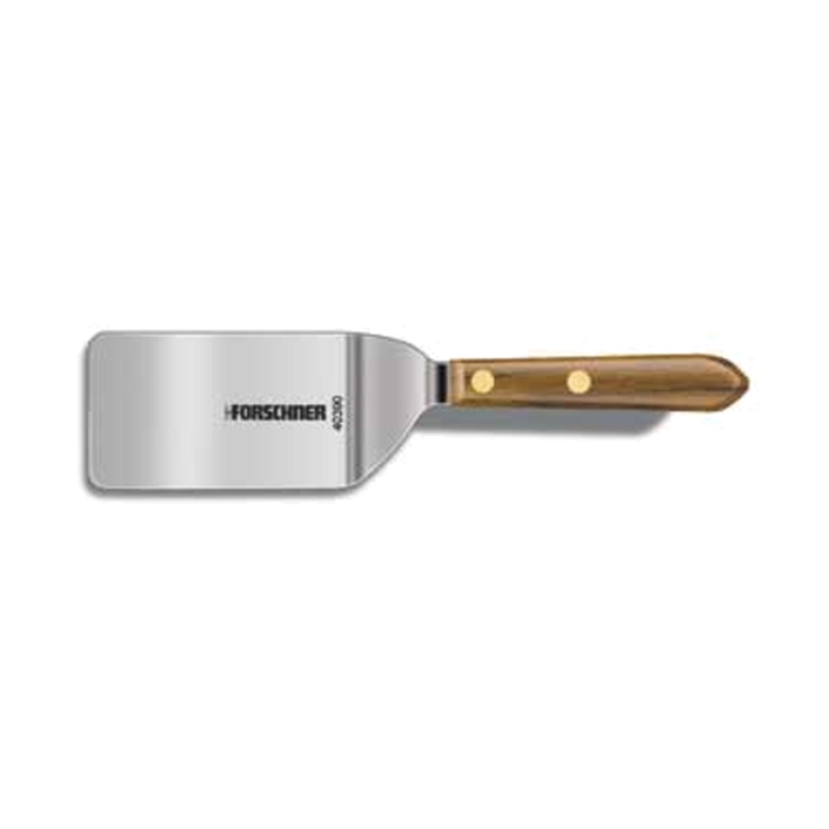 Victorinox 7.6259.5 stainless steel turner with brown walnut handle, solid blade, silver finish