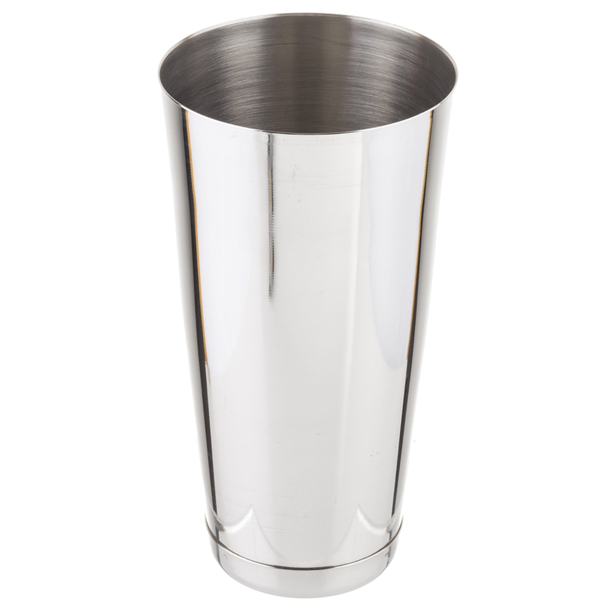 Tablecraft 77 stainless bar shaker showing brushed interior and polished exterior detail
