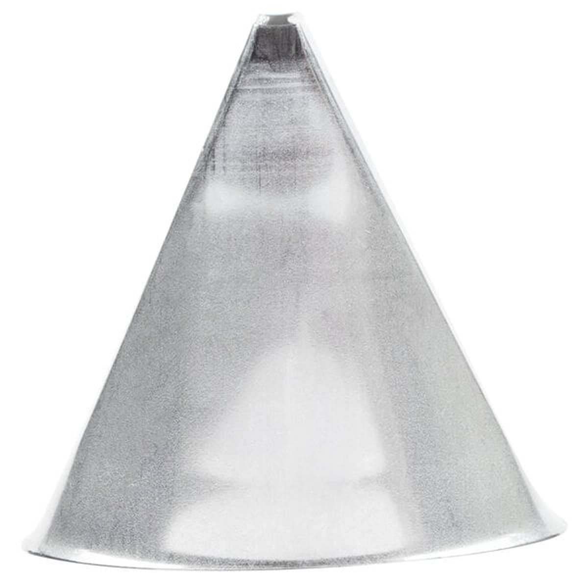 Ateco 790 cake icer piping tip bottom cone view showing the tapered body and narrow bag-fitting end