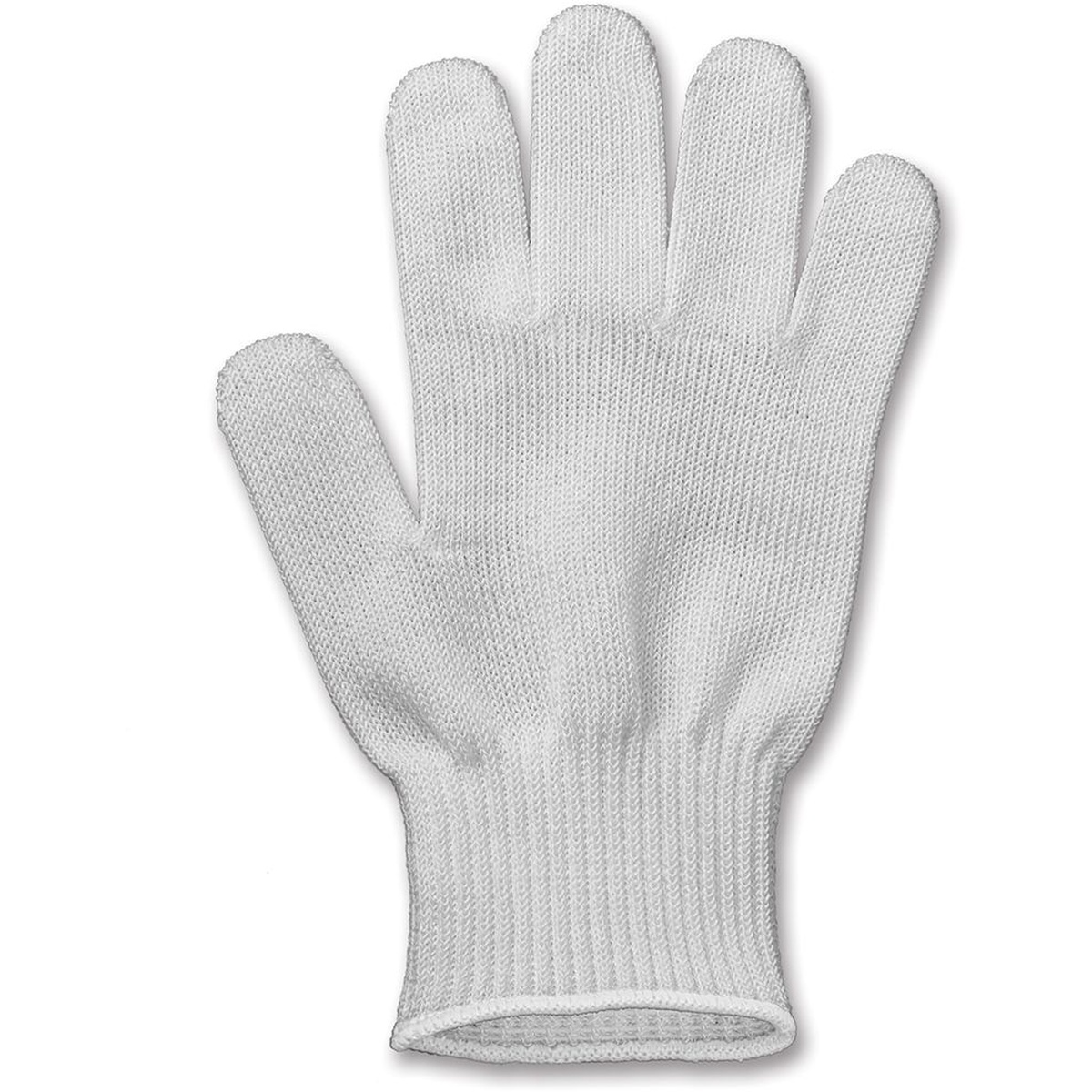 Victorinox UltimateSHIELD 2 white knit cut-resistant glove, large size, five-finger ambidextrous design