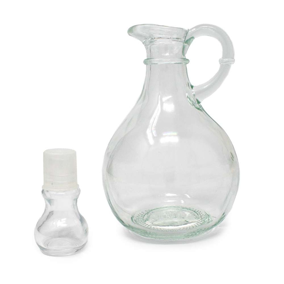 Norpro 794 glass cruet body shown alongside its separate airtight glass stopper
