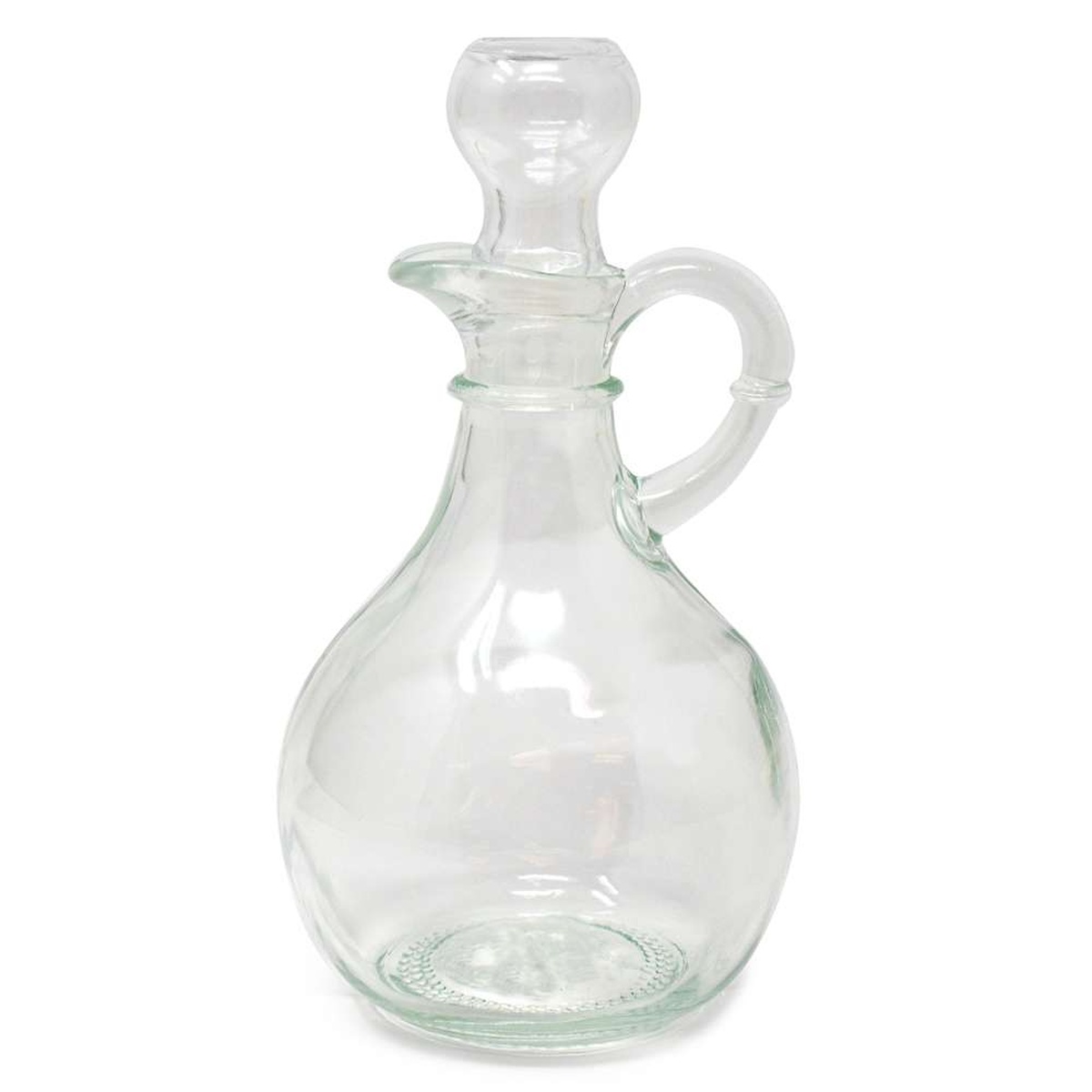 Norpro 794 clear glass oil and vinegar cruet with airtight glass stopper and handle