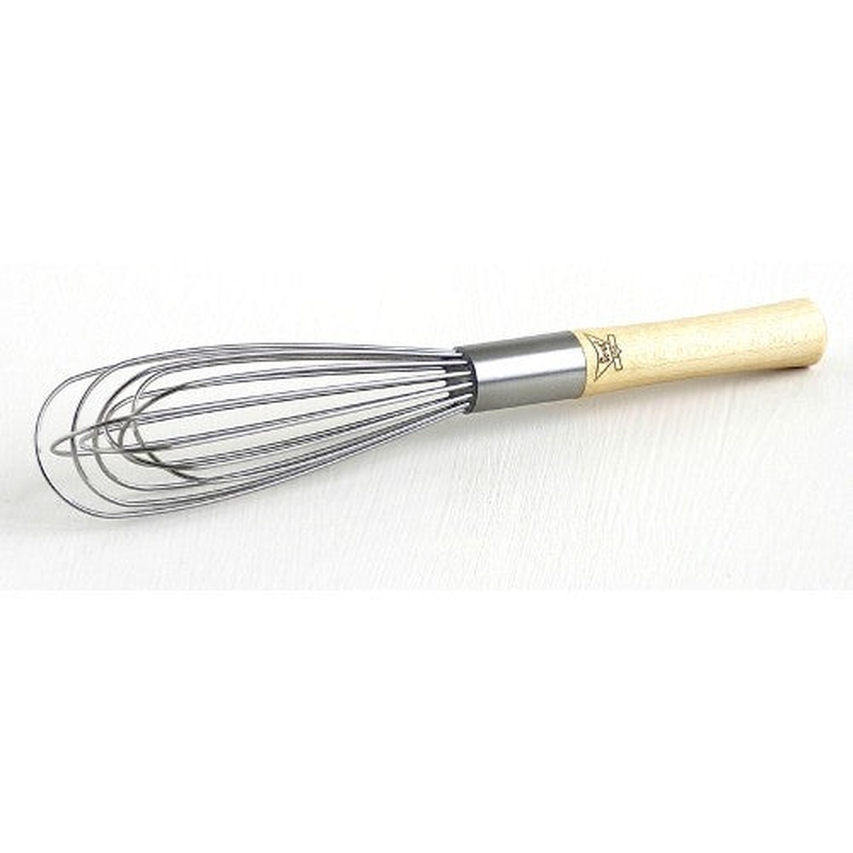 Best Manufacturers 8-inch French whip whisk with birch hardwood handle and stainless steel wires