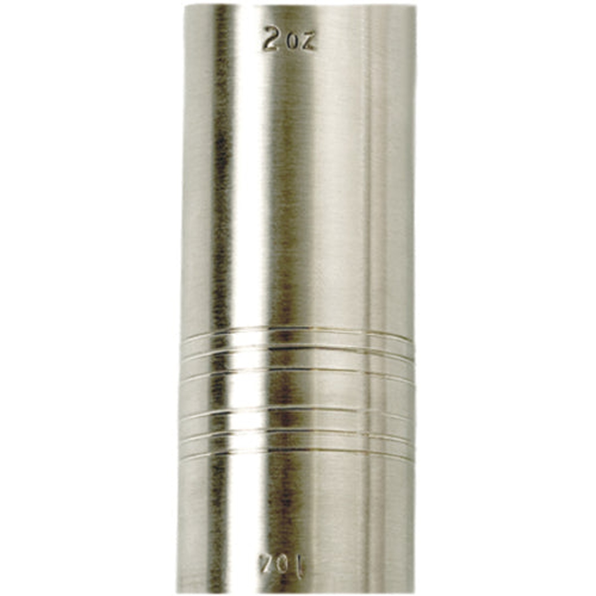 Franmara 8012-BU Premium Double Jigger in brushed stainless steel with stamped 2oz and 1oz markings