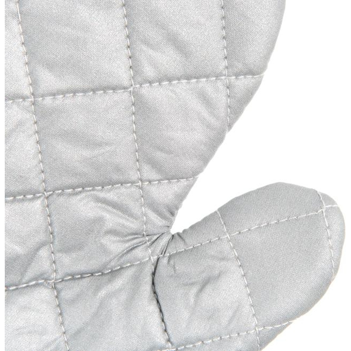 Close-up of quilted silicone surface texture on the San Jamar oven freezer mitt