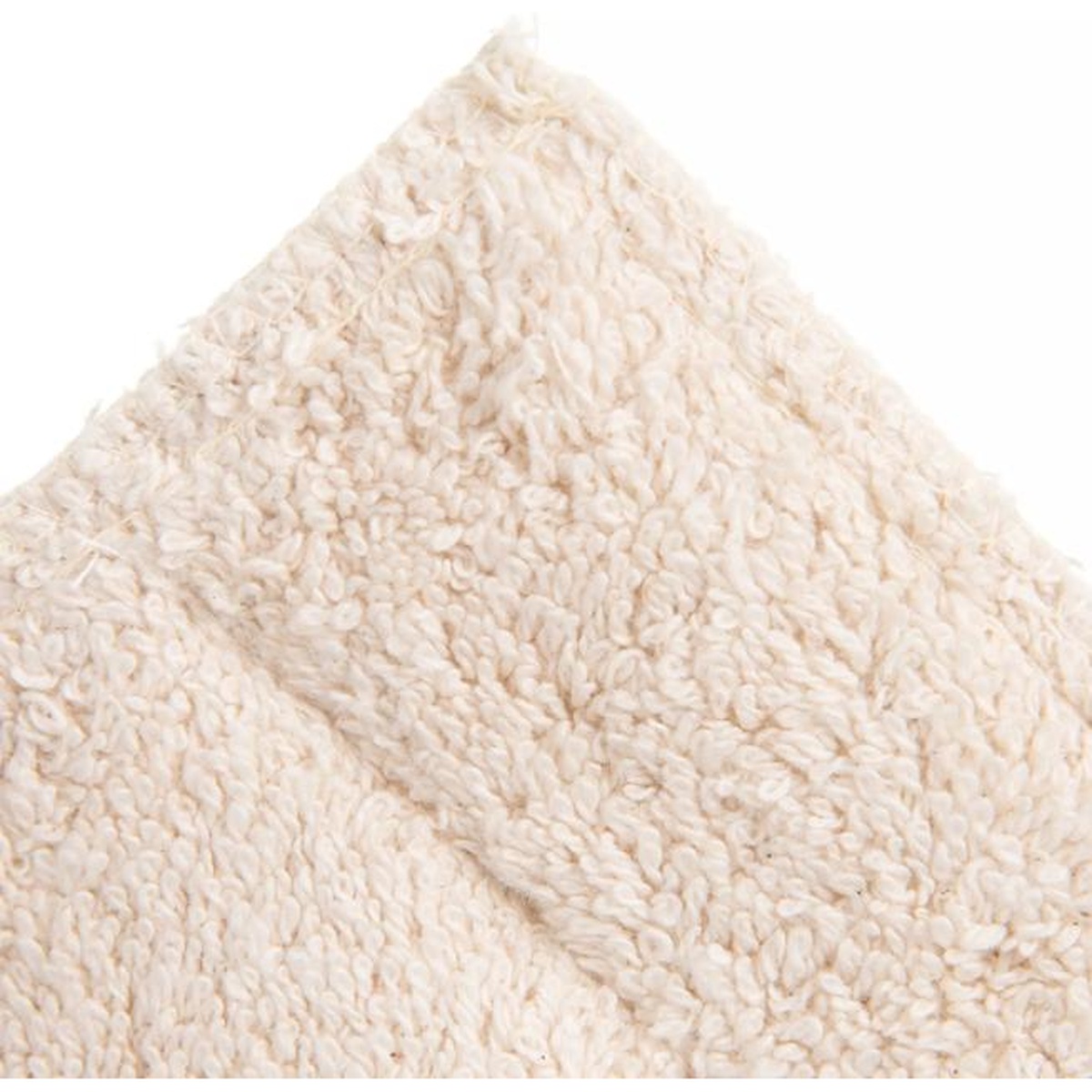 Close-up texture detail of the thick natural cotton terry cloth on the San Jamar 803PG Pan Grabber