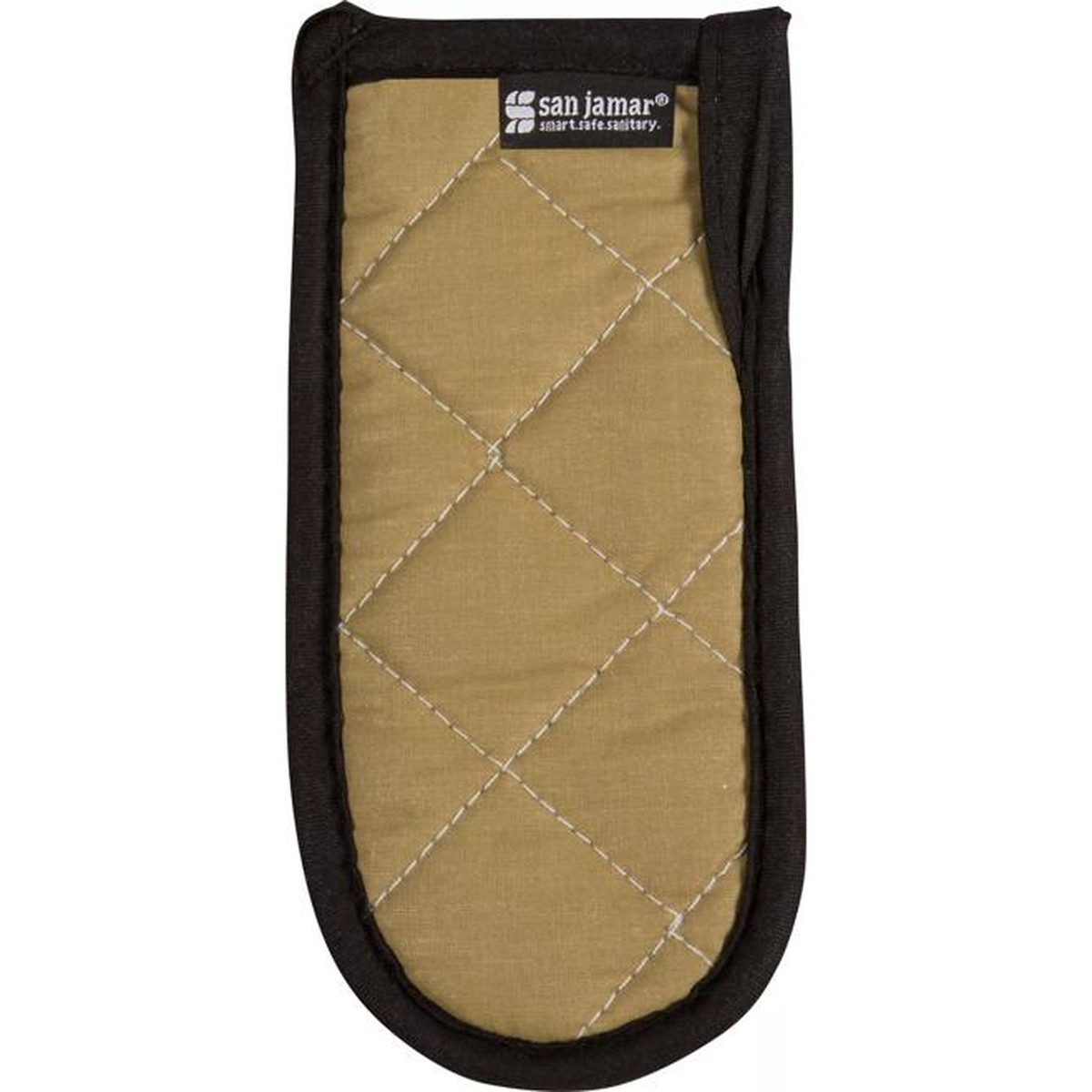 San Jamar Bestan 804HH tan quilted handle holder, front view