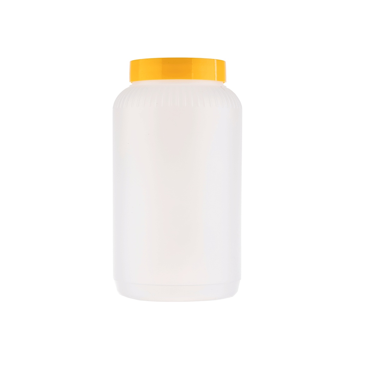 64 oz PourMaster Complete bottle sealed with a yellow color-coded storage cap