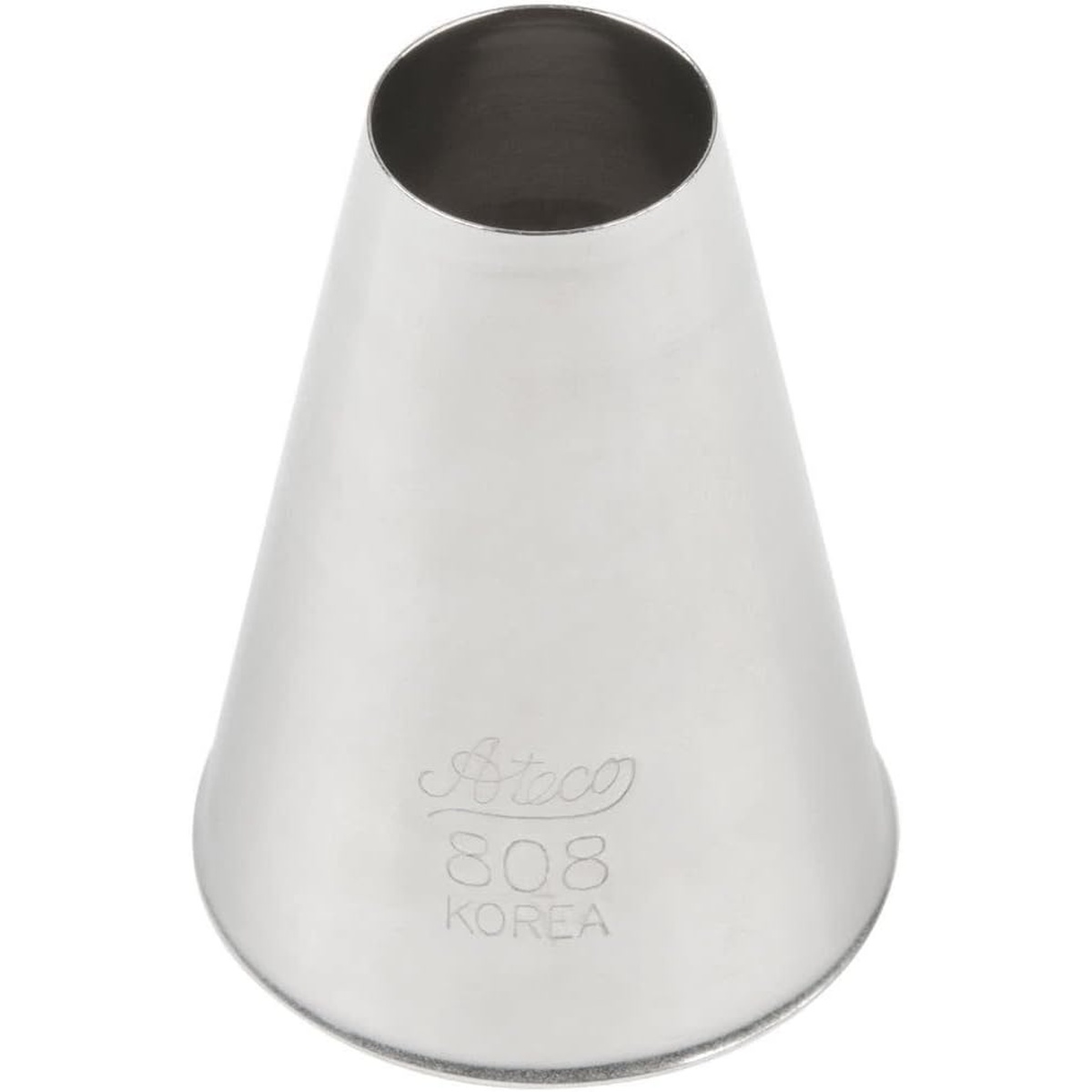 Ateco 808 plain pastry tube showing embossed branding and model number