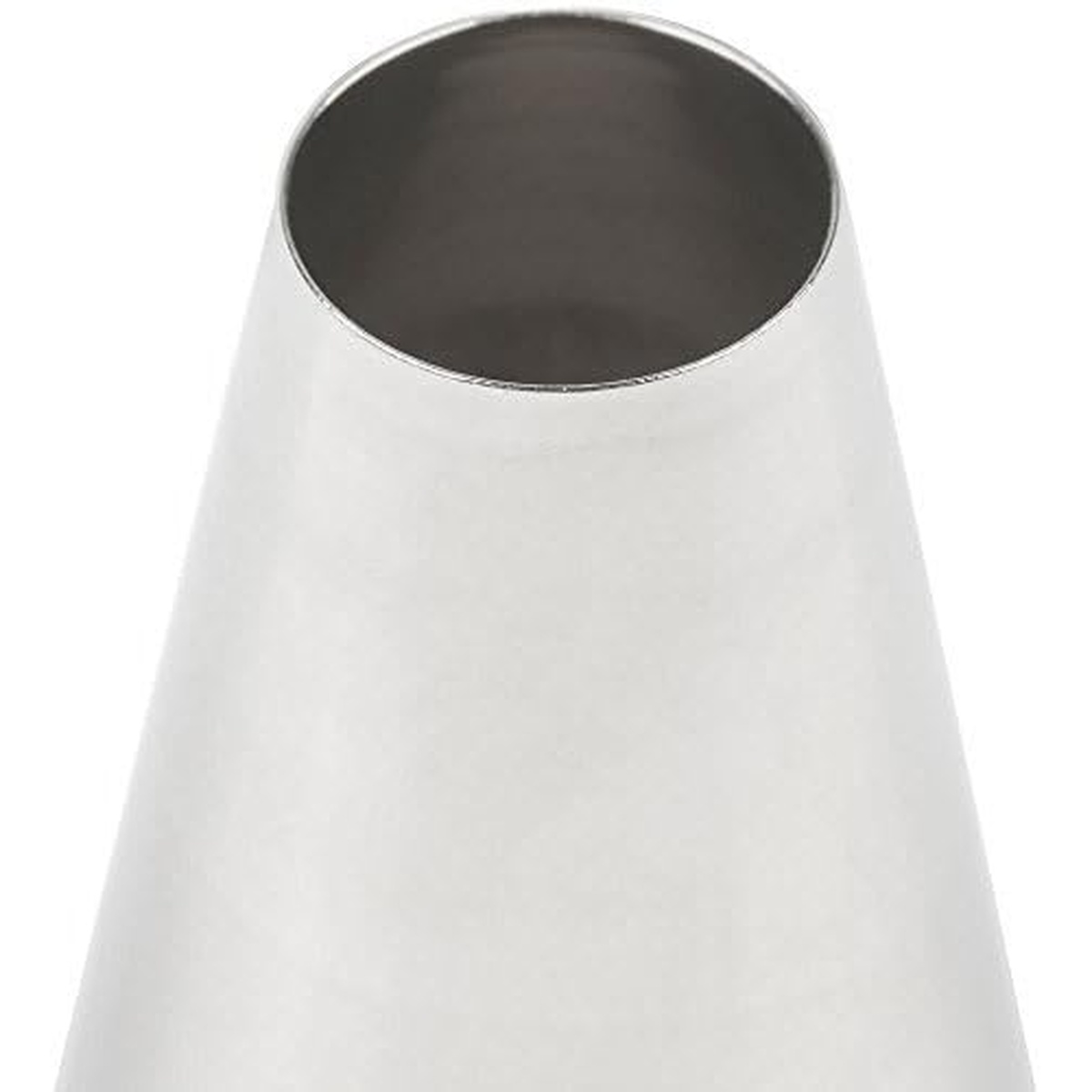 Close-up of Ateco 808 piping tip opening showing smooth round interior