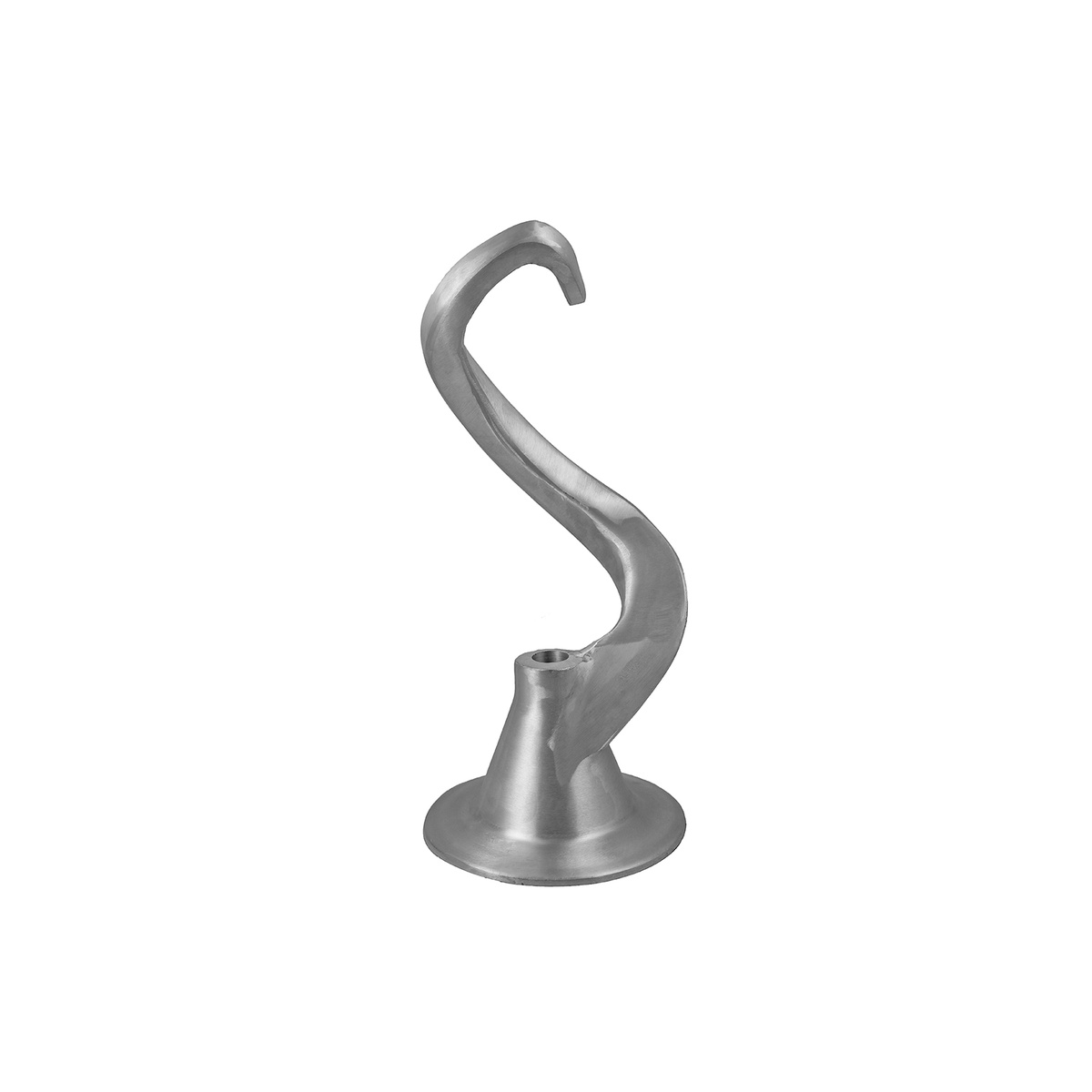 Aluminum spiral dough hook attachment